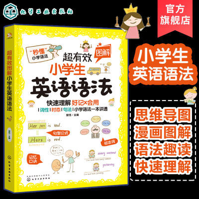 超有效图解小学生英语语法书 6-12岁儿童小学生英语语法思维导图