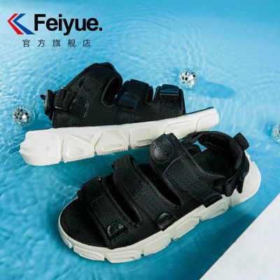 172915/Feiyue/飞跃凉鞋女2022夏季新款厚底百搭魔术贴沙滩鞋369