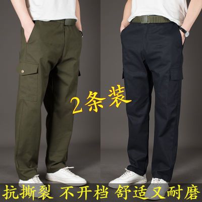 夏季工作服男劳保服纯棉焊工防烫耐磨耐脏工厂建筑工作服劳保裤子