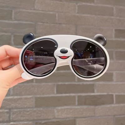 儿童太阳镜男女童防紫外线可爱熊猫墨镜夏季偏光太阳镜遮阳防晒镜