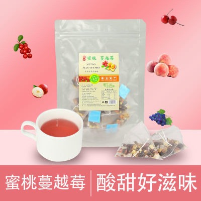 蜜桃蔓越莓乌龙茶白桃乌龙养生茶冷泡茶水果茶