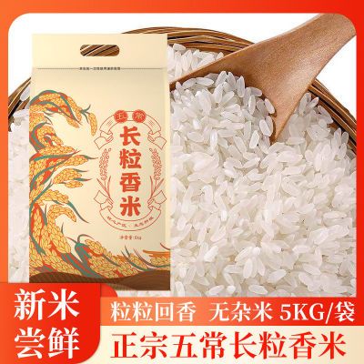 五常大米长粒香东北大米当季新米5KG黑龙江产区家庭装10斤