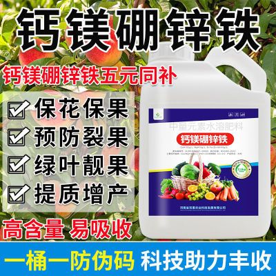 钙镁硼锌铁叶面肥果树蔬菜通用钙镁硼锌铁中微量元素水溶肥冲施肥优惠商品图片