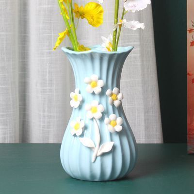 轻奢现代陶瓷花瓶干花花瓶客厅装饰摆件创意法式学生宿舍花瓶水培
