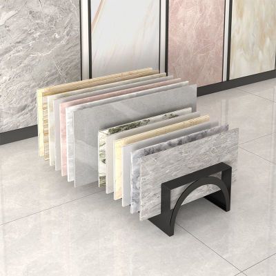 多功能瓷砖落地式展示架木地板岩板样品陈列架玻璃样品石材插架