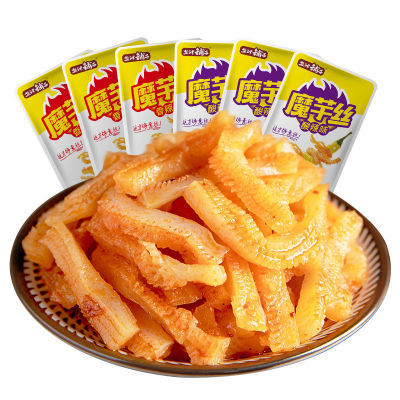 盐津铺子魔芋爽魔芋丝30包/60包素毛肚网红宿舍零食小吃休闲食品