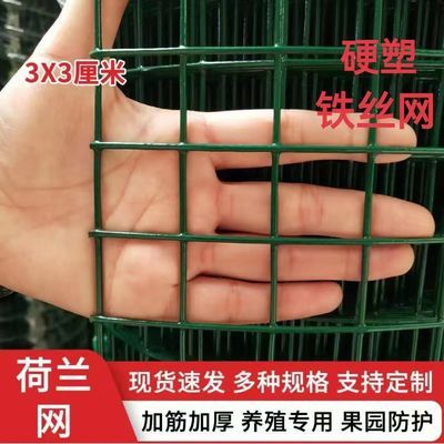 小孔硬塑铁丝网围栏养殖鸡鸭鹅防鼠防蛇网防护网圈菜园圈地圈果园