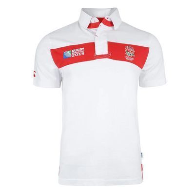 2015 RUGBY WORLD CUP 英格兰全棉短袖 翻领POLO衫橄榄球服