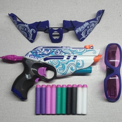 绝版NERF/热火木兰夜巡软弹红外发射器软弹枪