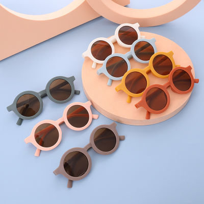 175663/2022新款时尚圆框糖果色太阳镜 儿童沙滩眼镜厂家 现货