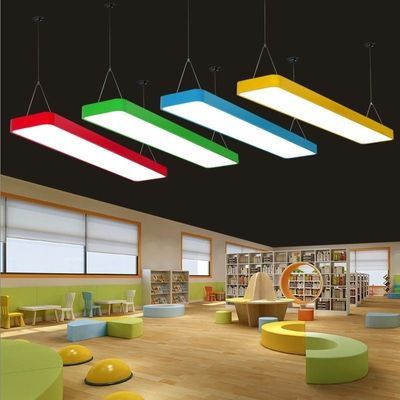 LED长条灯彩色培训班教室吸顶灯幼儿园过道灯条形走廊办公室吊灯