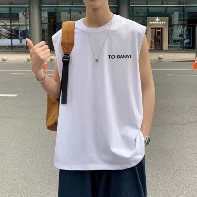 夏季新款运动背心男潮流宽松衣服篮球训练无袖坎肩宽松无袖t恤男