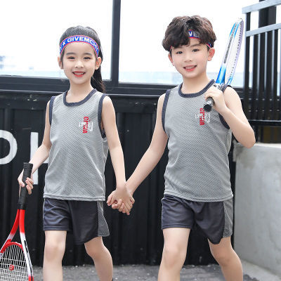 176141/儿童无袖篮球服夏季套装男童中大童速干衣训练服男孩背心运动薄款
