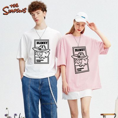 188179/The simpsons辛普森一家夏季男士短袖T恤纯棉印花上衣潮牌男式T恤