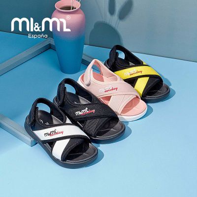 m1m2西班牙童鞋2022夏儿童凉鞋魔术贴织带运动防滑男女中童沙滩鞋