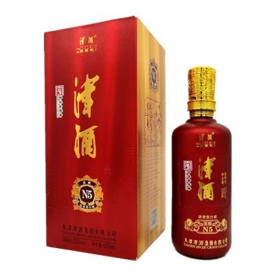 津酒52度津酒N5纯粮固态发酵浓香型白酒一整箱500*6瓶婚庆纪念