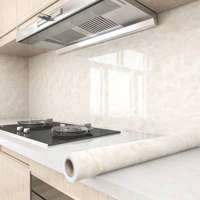 加厚厨房防油贴纸防火耐高温大理石台面墙壁自粘防水家具翻新80宽