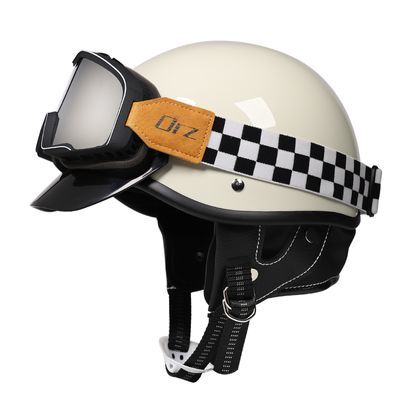 ORZ哈雷头盔复古半盔电动自行车四季通用踏板荆棘队长头盔同款