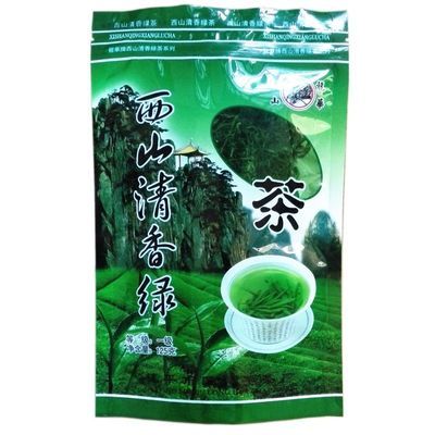 绿茶2024新茶广西桂平西山绿茶西山清香绿茶袋装一级绿茶简装茶叶