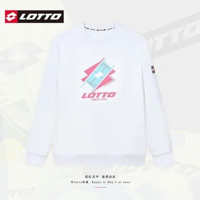 LOTTO/女装2022年春季新款时尚简约百搭运动女子圆领套头卫衣