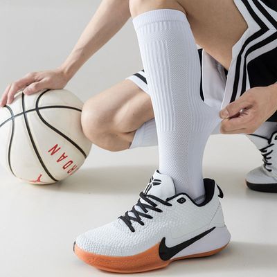 篮球袜子男款春夏薄款防滑长筒黑色跑步加厚肌能中筒运动潮足球袜