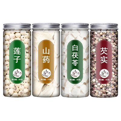 【四神汤】莲子芡实山药茯苓儿童煲汤材料食材非小包装汤包袋泡水