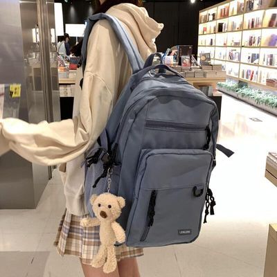 中学生书包女韩版大容量初高中大学生双肩包原宿夏季电脑旅行背包