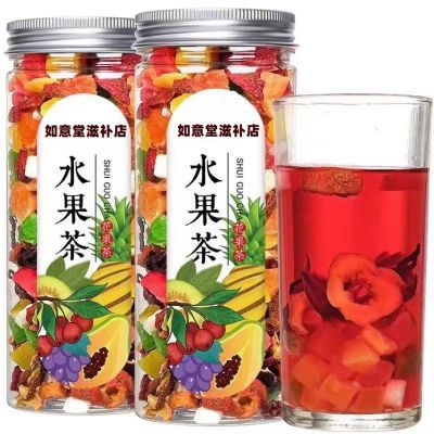 茶包果茶冻干水果茶夏天必备果茶美白木瓜茶配苹果火龙果草莓丁茶