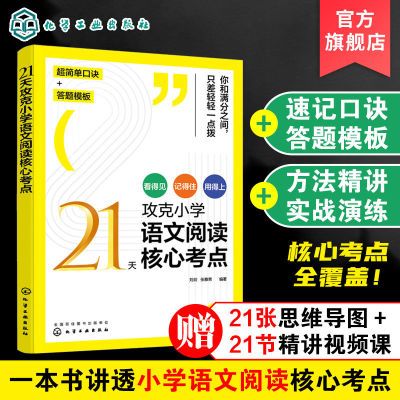 现货 21天攻克小学语文阅读核心考点 阅读提分图解超有效小学语文