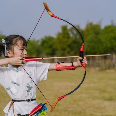 专业儿童传统弓箭射击运动青少年射箭安全吸盘弓玩具套装4-16岁
