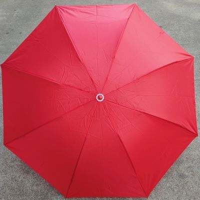 红色雨伞三折折叠雨伞男女商务伞三折大雨伞广告伞特价伞拍照红色