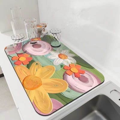 餐垫厨房垫子软硅藻泥桌面吸水垫杯垫卫生间免洗防水防滑沥水垫