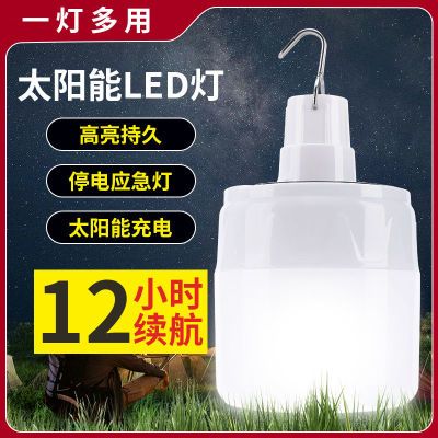 太阳能充电户外家用投光灯防水超亮大容量地摊帐篷营地LED照明灯