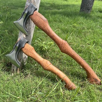 维京战斧新款露营专用斧头整钢手工锻打劈柴砍树开山斧家用剁骨斧
