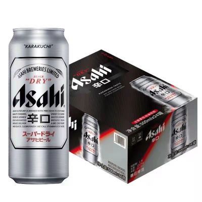 朝日ASAHI 超爽生啤酒辛口500ml*24听/整箱 京津冀包邮