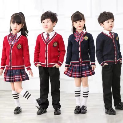 幼儿园园服儿童合唱演出服中小学生朗诵表演服英伦风校服班服秋冬