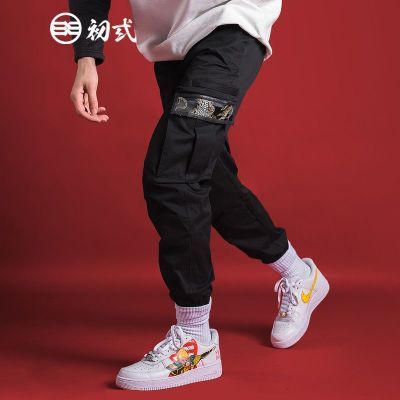 190713/【多件多折】初弎中国风国潮休闲长裤潮流时尚嘻哈牛仔裤