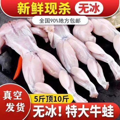 牛蛙鲜活现杀新鲜冷冻真空无冰衣麻辣牛蛙即食一整箱商用半成品