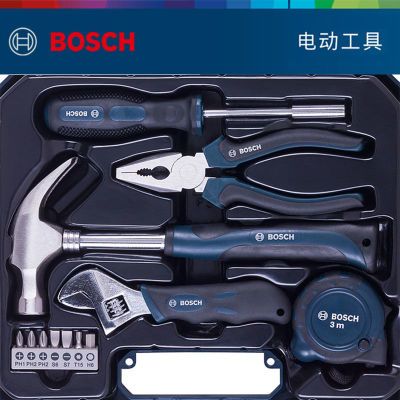 BOSCH博世108件套家用五金箱木工维修多功能66件手动工具12件套装【15天内发货】