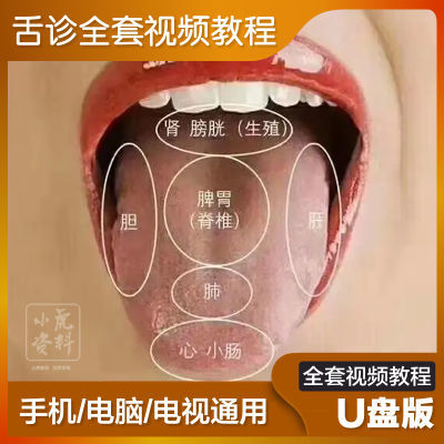 中医舌诊教程视频优盘舌诊教学舌诊十讲大全入门舌苔初学自学U盘