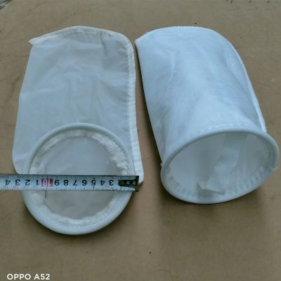 130*300微米PP无纺布钢环过滤袋高效固液分离液体过滤超细过滤袋