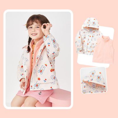 巴拉巴拉女童外套宝宝春秋装新款童装儿童外套两件套洋气韩版