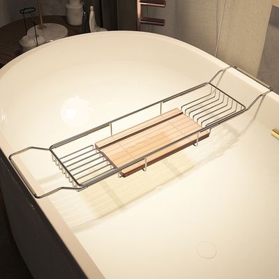 浴缸置物架浴室浴缸架伸缩卫生间泡澡置物架支架可伸缩泡澡架