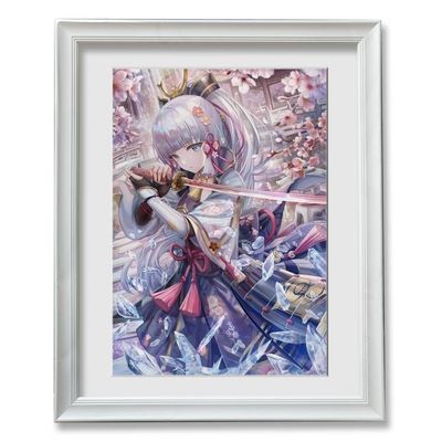 torino-氷桜の剣 神里绫华 原神 复制原画 装饰画 版画 挂画 周边【5天内发货】