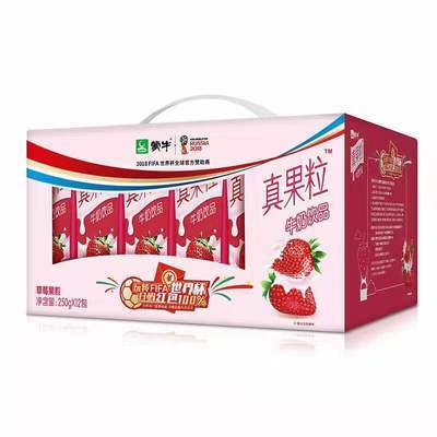 蒙牛真果粒苗条装牛奶水果味饮品250ml*12 瓶 5月产清