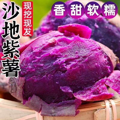 【粉糯香甜】正宗新鲜紫薯农家自种沙地香甜软糯超甜松软蜜薯红薯