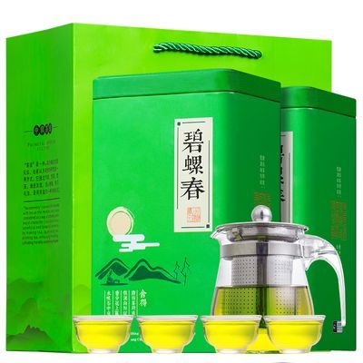【送一壶四杯】碧螺春茶叶2024新茶浓香型高级绿茶罐装250g500g
