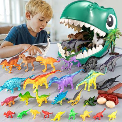 多款恐龙玩具霸王龙仿真软胶动物儿童玩具套餐男孩女孩小恐龙模型