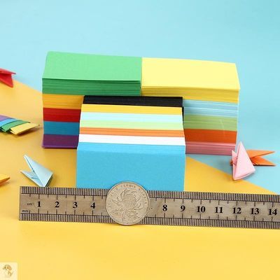 厘米插的折纸套装材料手工制作孔雀初4x6三角彩色彩纸儿童手工三