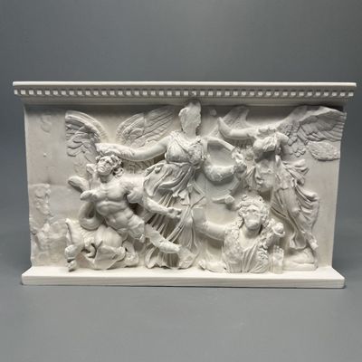 北欧ins复古罗马浮雕石膏摆件小众艺术桌面家居装饰扩香摆件礼品